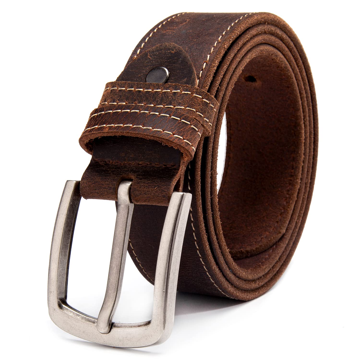 Buy HOLMANSE Full Grain Western Belts for Men One Piece Leather 7 Holes