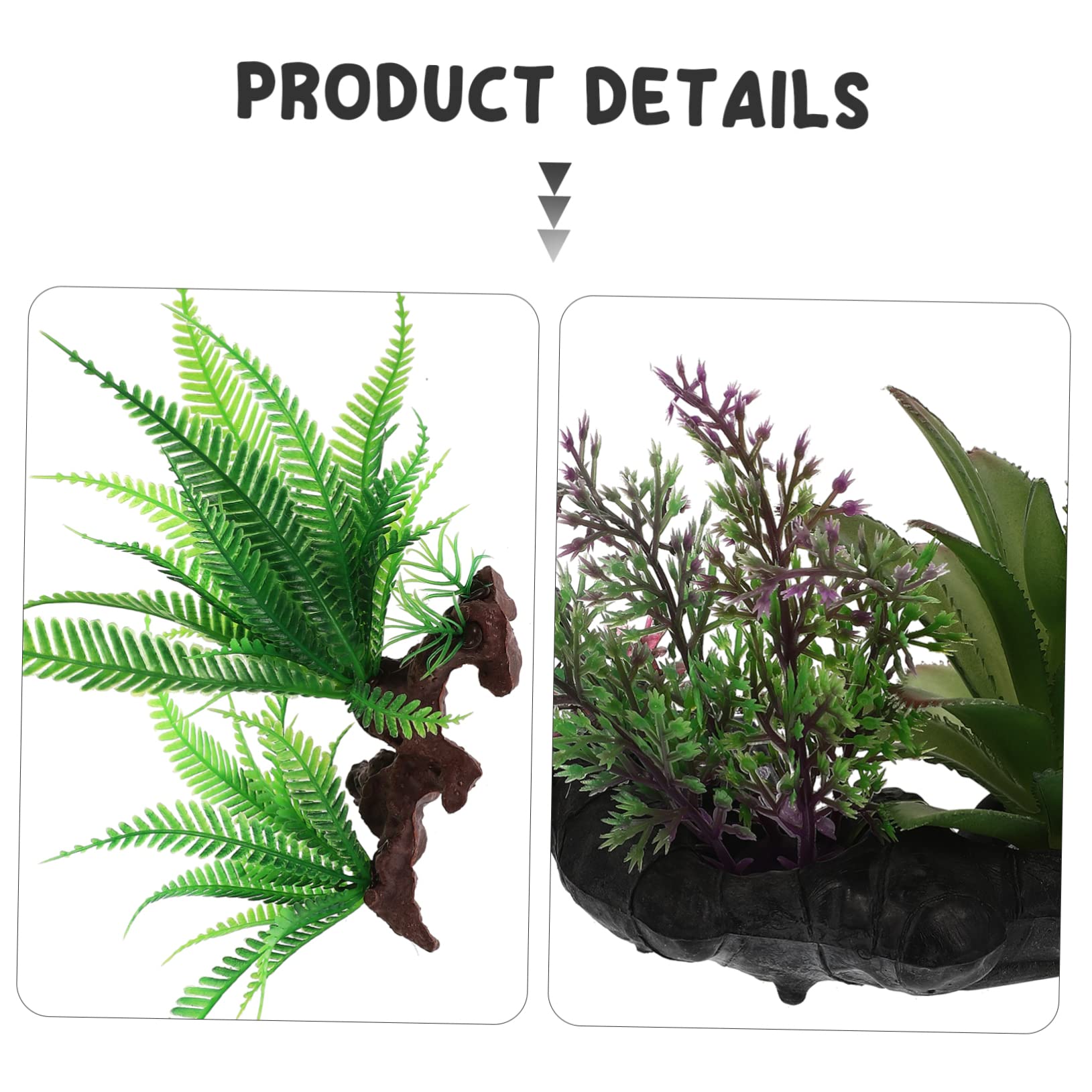 YARNOW 3 Ensembles Plantes Aquatiques Artificielles Aquarium De Poissons Décorations De Réservoir De Tortues Plantes D'Aquarium Décorations D'Aquarium Réservoirs 2 pièces * 3