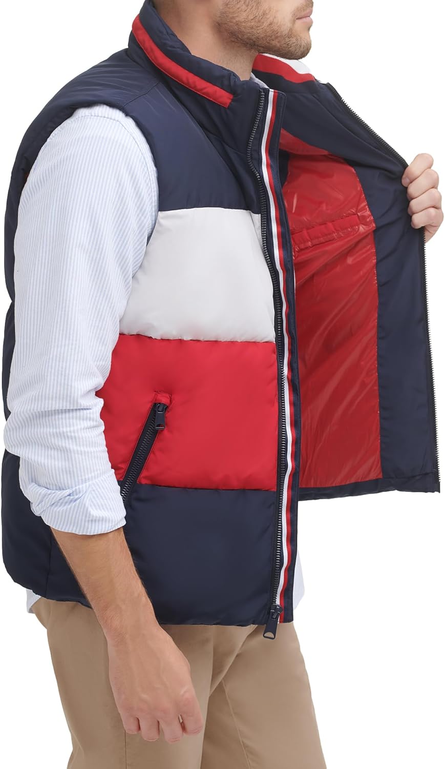 Tommy Hilfiger Mens Quilted Stand Collar Vest - Image 2