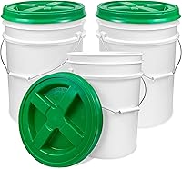 Vista 22 de ePackageSupply Premium 5 galones Recipiente de plástico de grado alimenticio con tapa Gamma Seal Fabricado en EE. UU. Libre de BPA Resistente