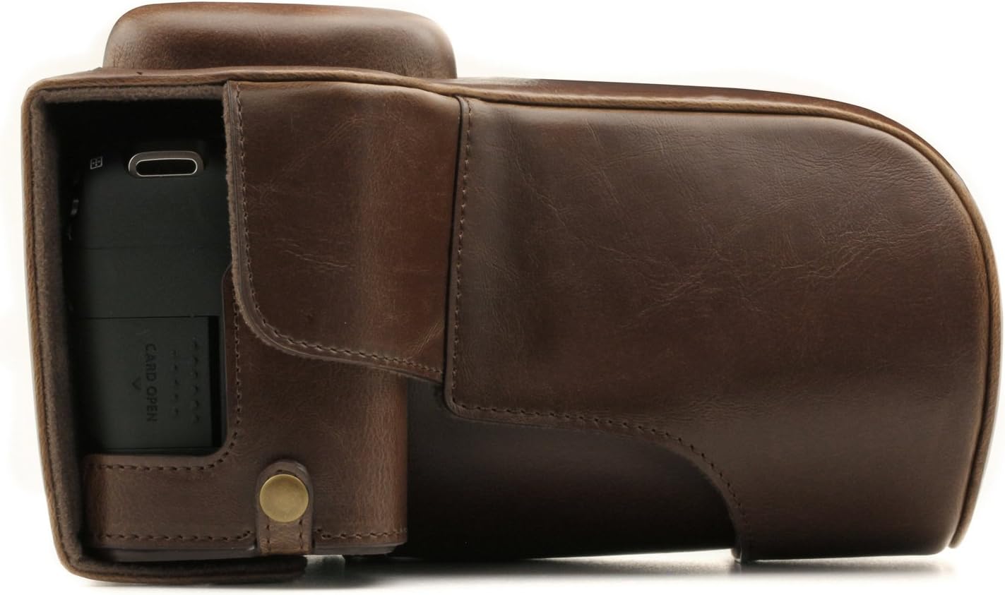 Buy 2 get 3 MegaGear Canon EOS Rebel T7i, 800D, Kiss X9i, 77D, 9000D (18-135mm) Ever Ready Leather Camera Case and Strap, with Battery Access - Dark Brown - MG1227 One-Day Sale: Up to 50% Off MegaGear Canon EOS Rebel T7i, 800D, Kiss X9i, 77D, 9000D (18-135mm) Ever Ready Leather Camera Case and Strap, with Battery Access - Dark Brown - MG1227