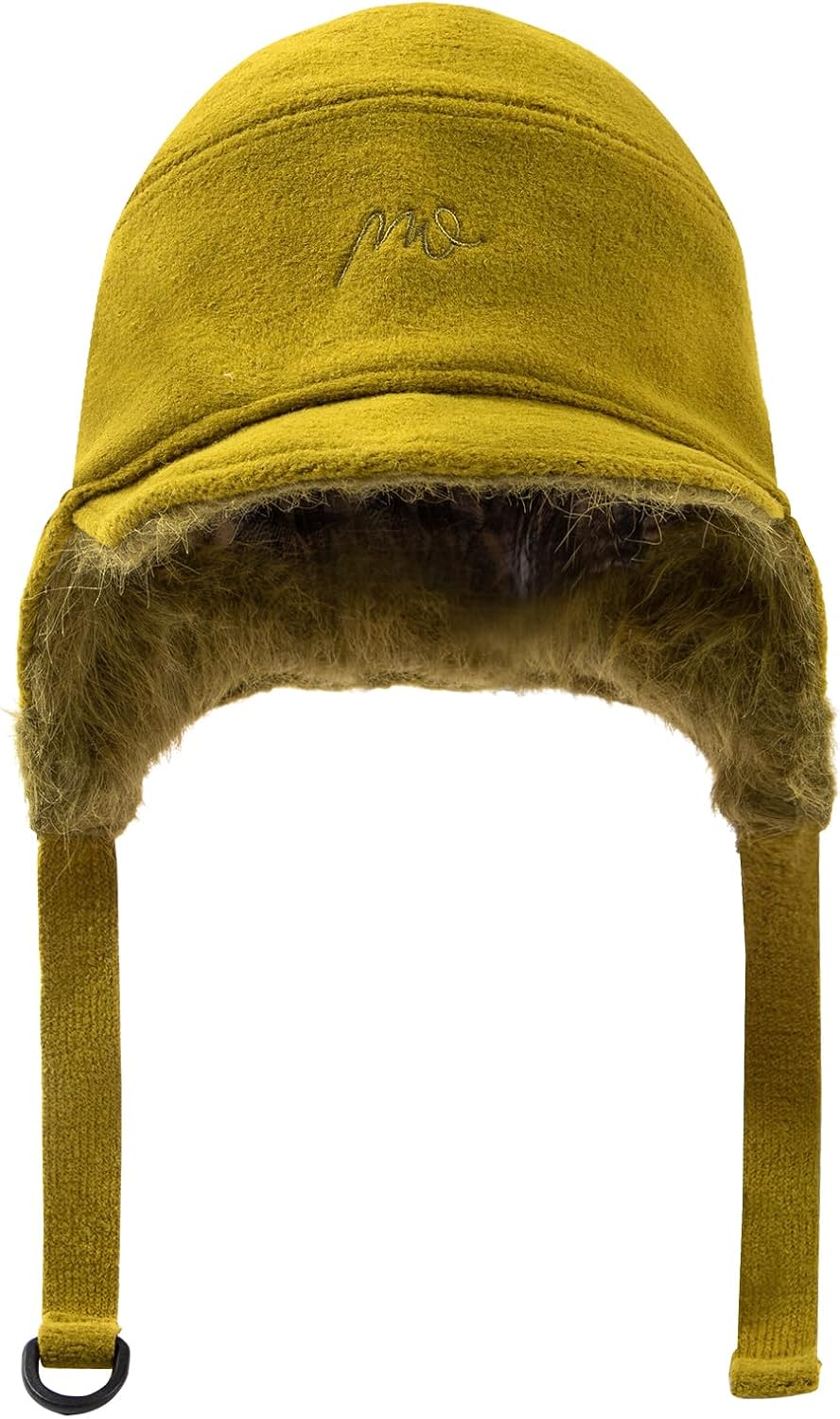 Fleece Trapper Hats with Visor Women Winter Ear Flap Ski Cap Warm Russian Ushanka Hat Windproof Eskimo Aviator Hat