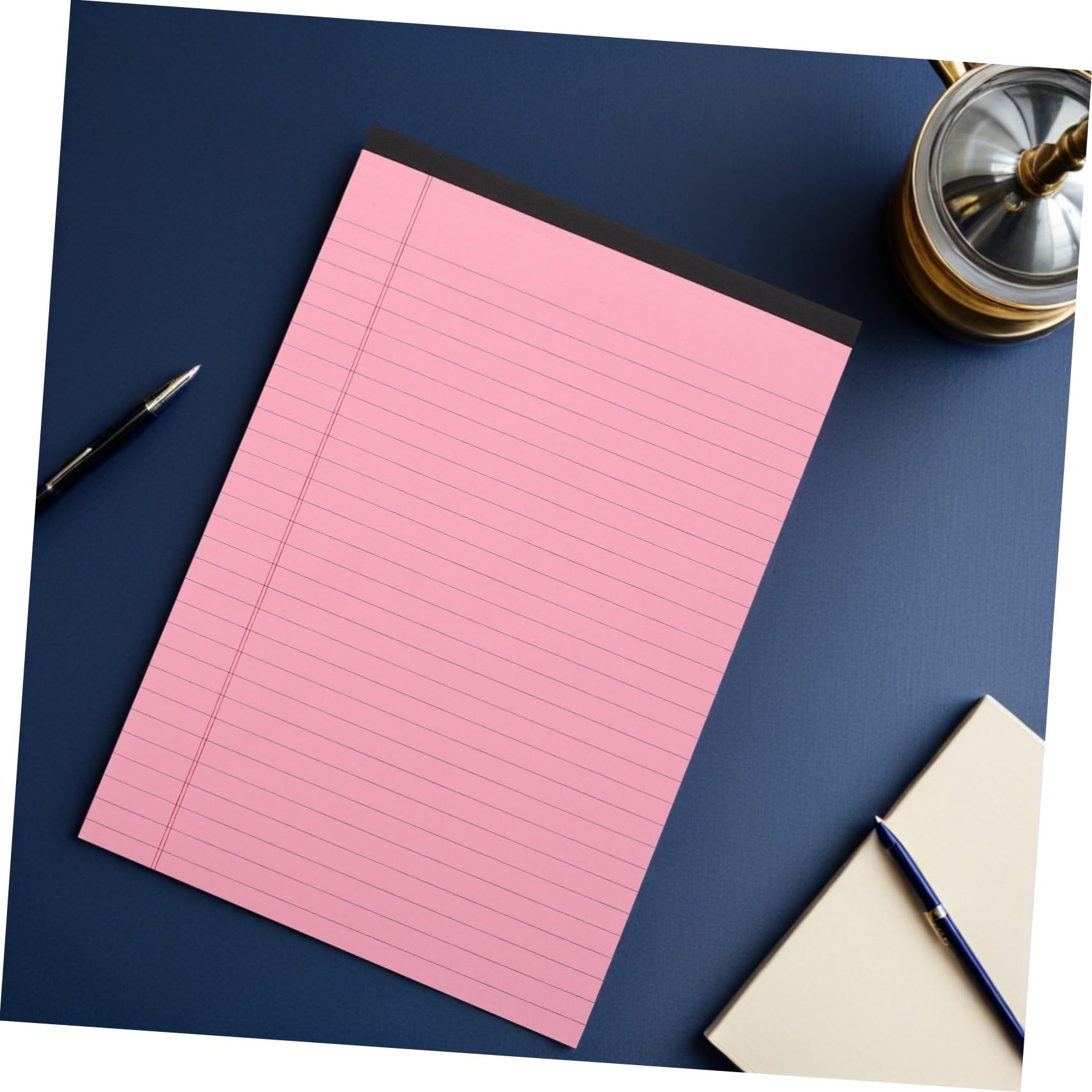 ABOOFAN 4 Pièces Bloc-notes Rose Déchirable Cahier à Lignes Horizontal Réutilisable pour Bureau École Réunions Notes Organisées