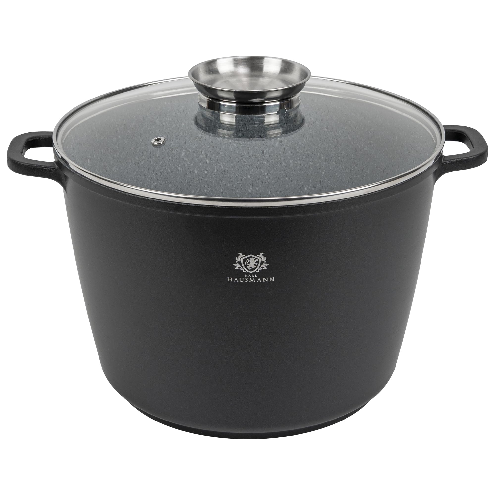 KARL HAUSMANN Olla Antiadherente 28 cm 10 L, Inducción, Negro