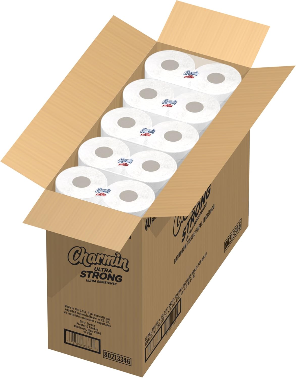 Charmin Ultra Strong Toilet Paper, Double Rolls, 40 Count