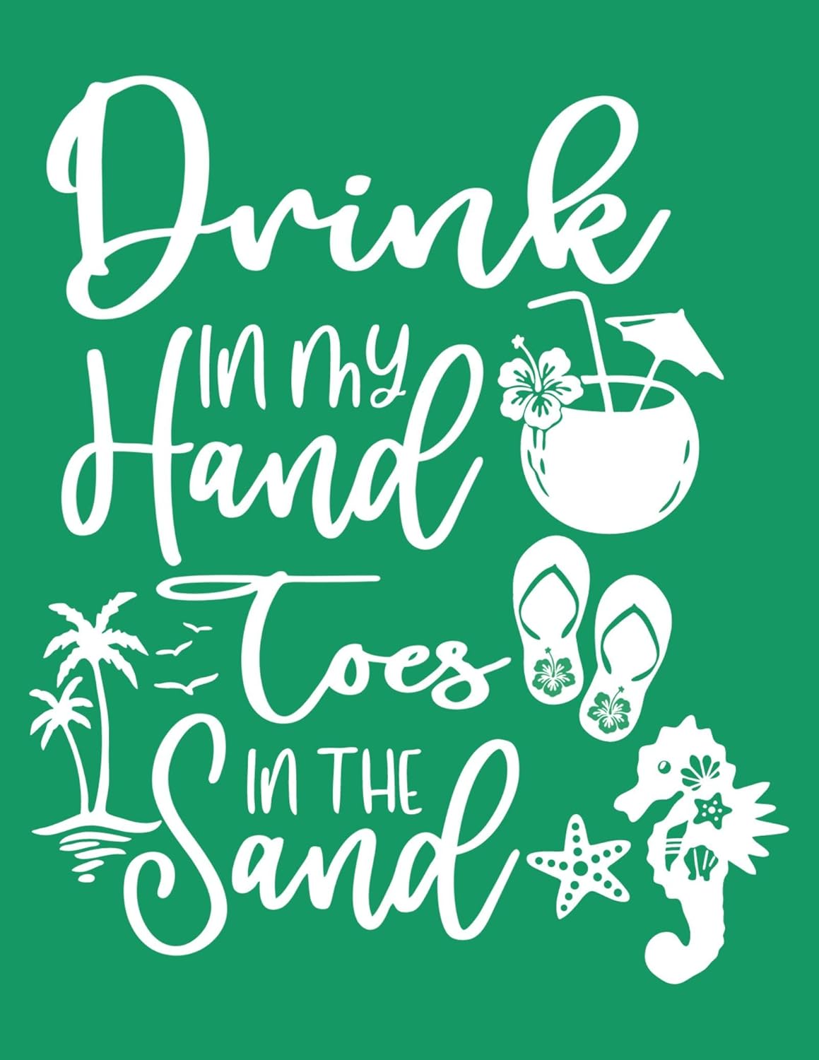 DGAGA Silk Screen Stencils 7PCS Set,Summer Self Adhesive Silk Screen Stencils Reusable,Sea Ocean Mesh Stencil for Chalk Paste Screen Printing Stencils for Painting on Wood,Chalkboard,Fabric,Home Decor