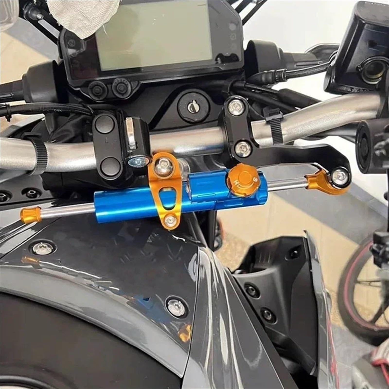Stabilizzatore Ammortizzatore Sterzo Moto Per Yamaha MT03 2020 2021 2022 2023 2024 Barra Di Controllo Smorzatore Staffa Morsetto