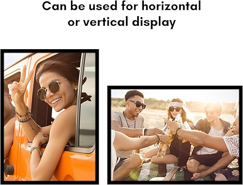 Miniatura 4 de Americanflat Marco para póster con marco de madera de ingeniería y cubierta de plexiglás pulido, formatos horizontal y vertical para pared, 25 x 35