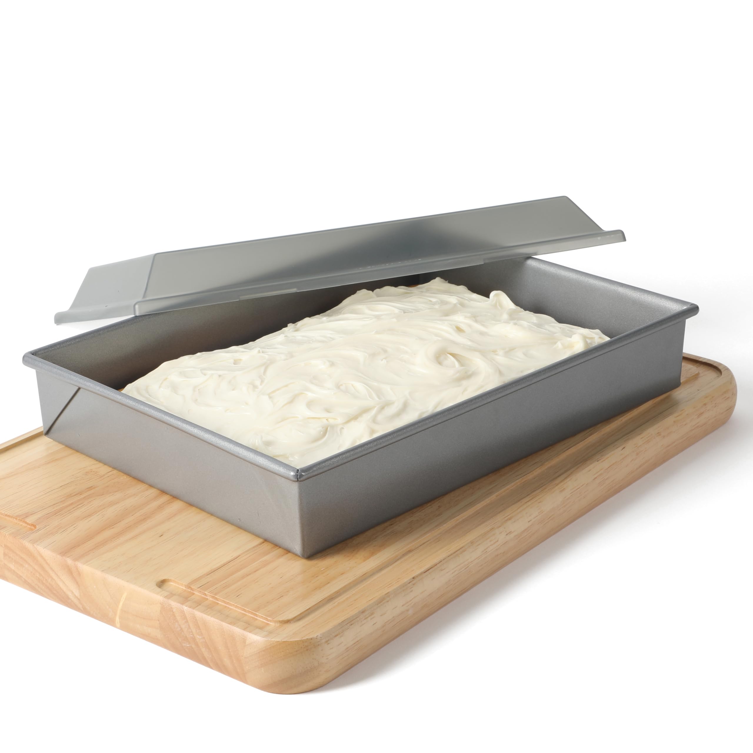 Calphalon Titan Commercial Quality Natural Aluminum PFA Free Nonstick 13 x 9 Inch Cake Pan W/Lid — view 2