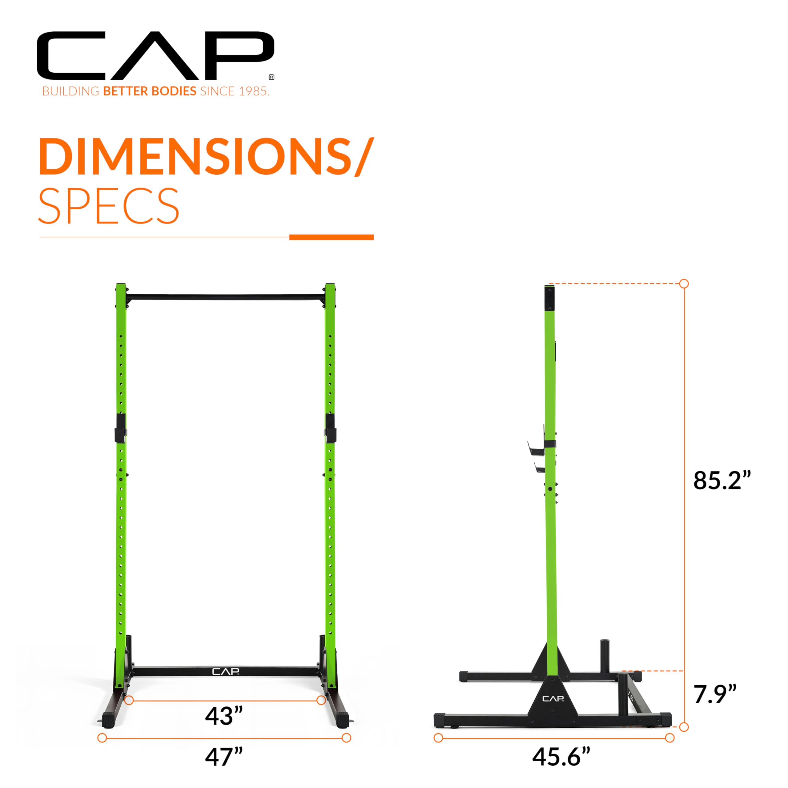 CAP Barbell FM-905Q-GR Power Rack Übungsständer, grün