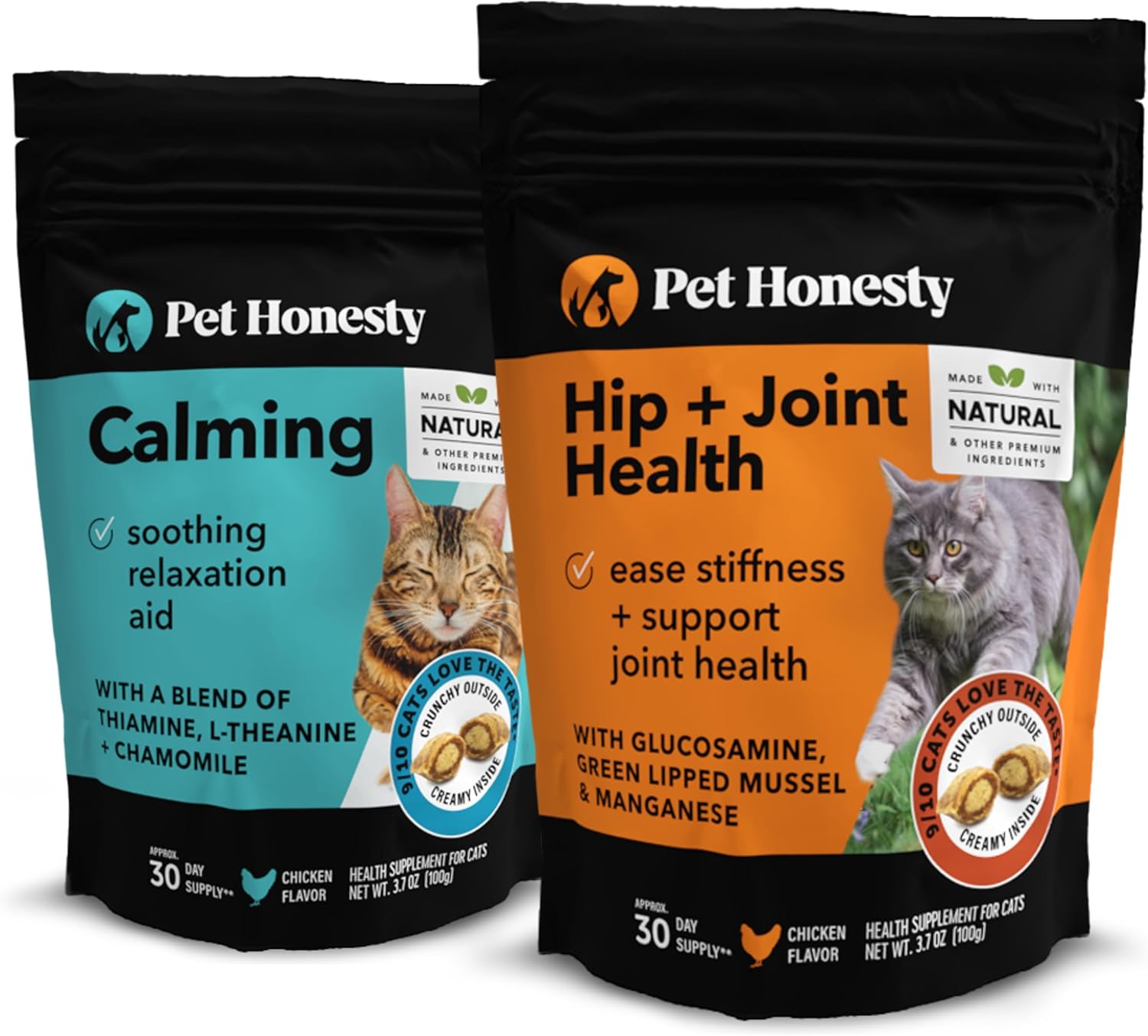 Pet Honesty Cat Calming + Cat Hip & Joint Support Dual