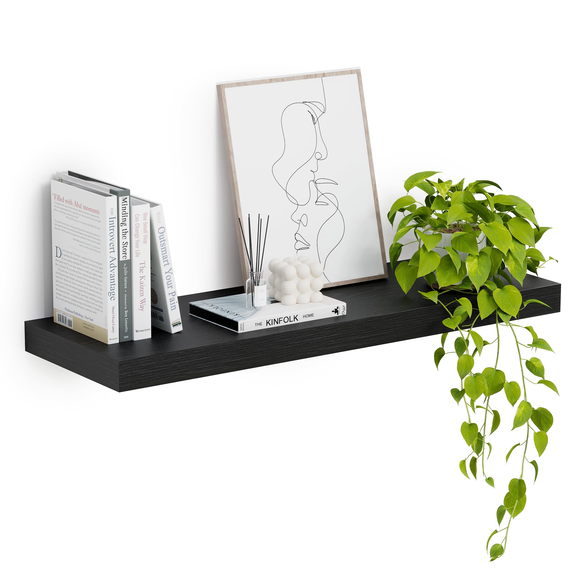 Amazon.com: Heimlove 12" Deep Floating Shelves, 36 x 12 Inch Wall ...