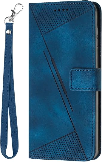 Phone Case for Infinix Note 40 Pro Plus 5G Wallet with Card Holder & Stand & Wrist Strap, Silicone Leather Slim Flip Cover Heavy Duty Full Body Protective, Magnetic Closure Navy Blue