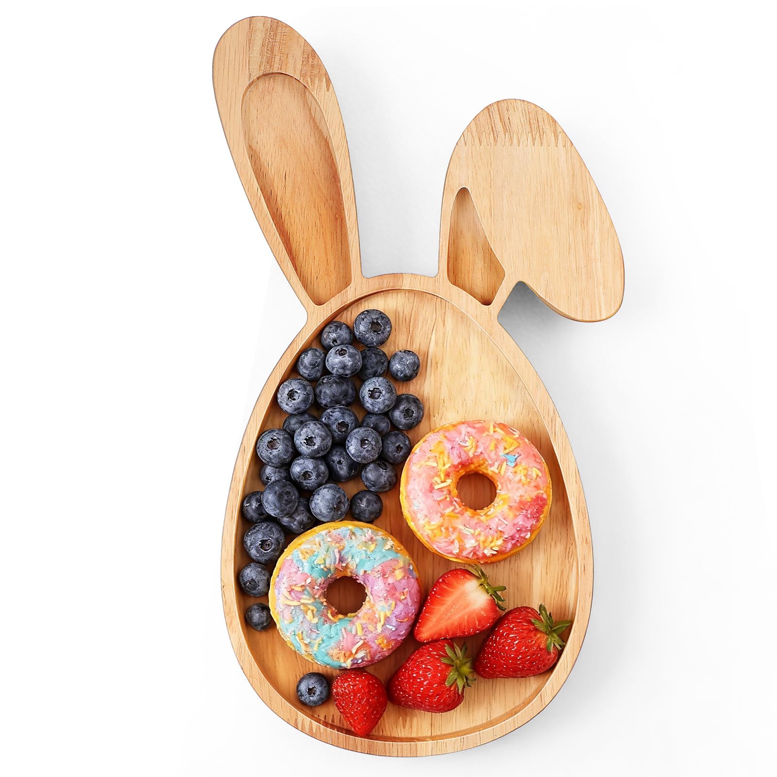 Assiette en forme de lapin en bois cadeau idéal pour décoration de table de Pâques