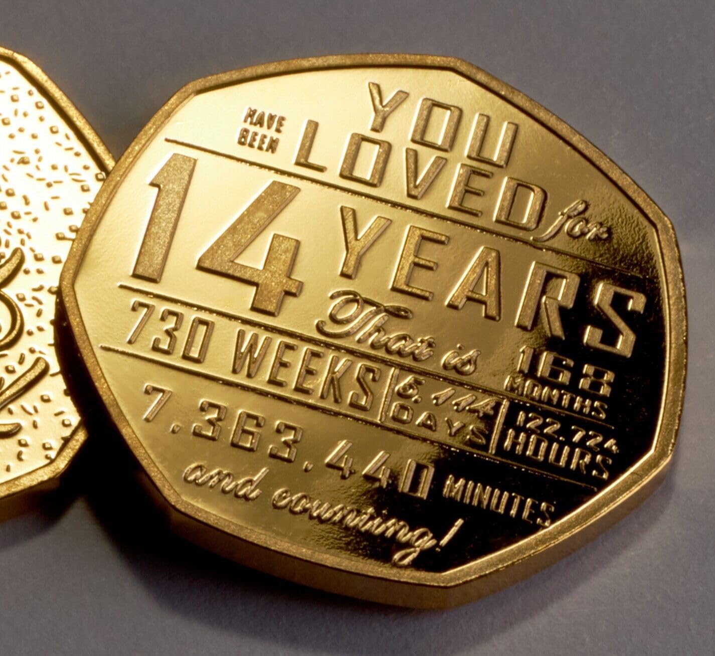 The Commemorative Coin Company 14th Birthday Gold Commemorative. Gift/Present. 14 Years Old Son/Daughter/Grandson/Granddaughter/Sister/Brother