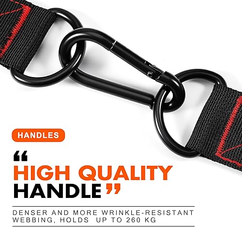 Miniatura 7 de HPYGN Mango de ejercicio, equipo de fitness de repuesto para pilates, yoga, entrenador de fuerza, gimnasio en casa extraíble, rojo, gris, azul mango