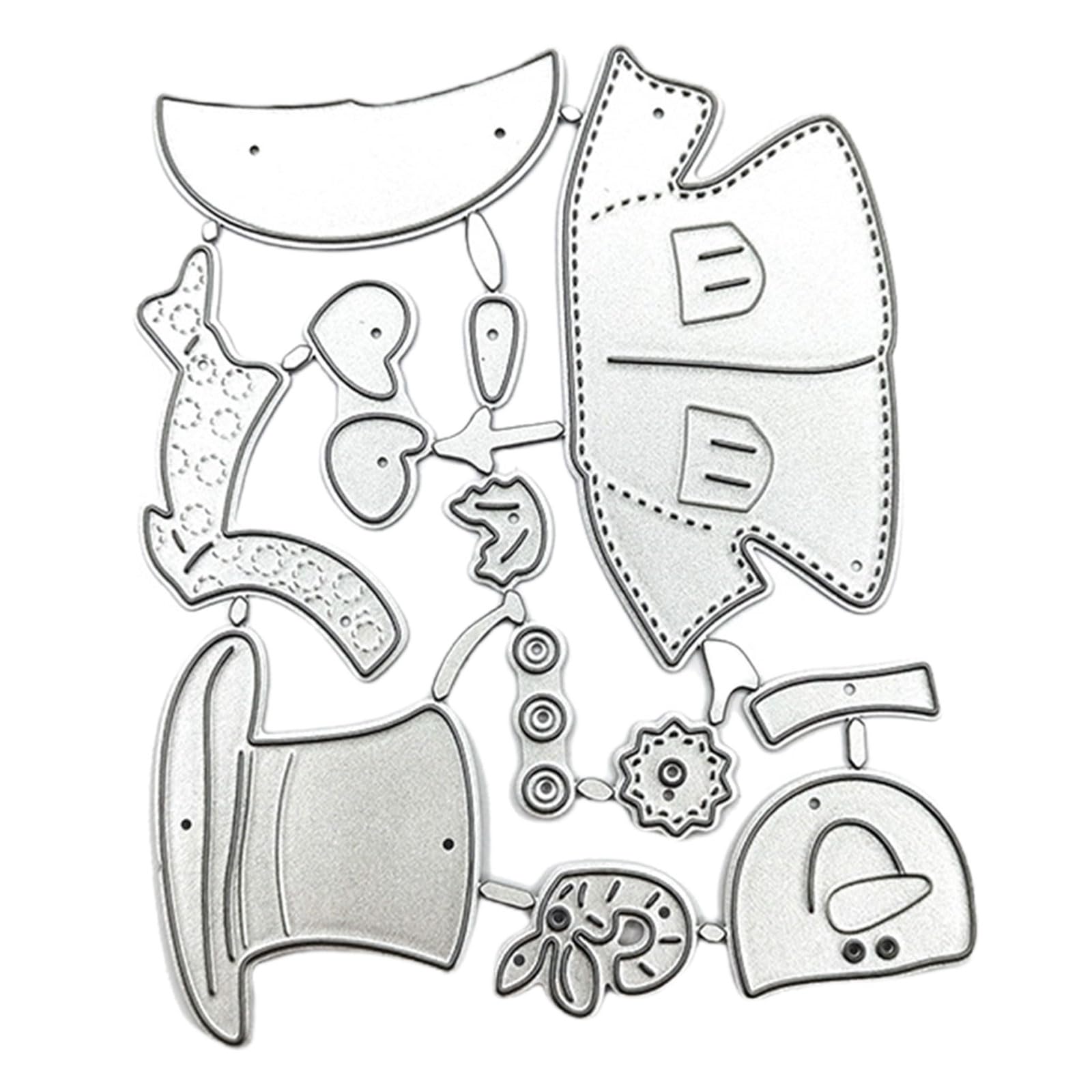 Tsophreniq Christmas Series Die Cut Stencils Template Molds Christmas Sleigh Metal Cutting Dies for Album Scrapbooking Decorations Series Metal Cutting Dies Sleigh Die Cut