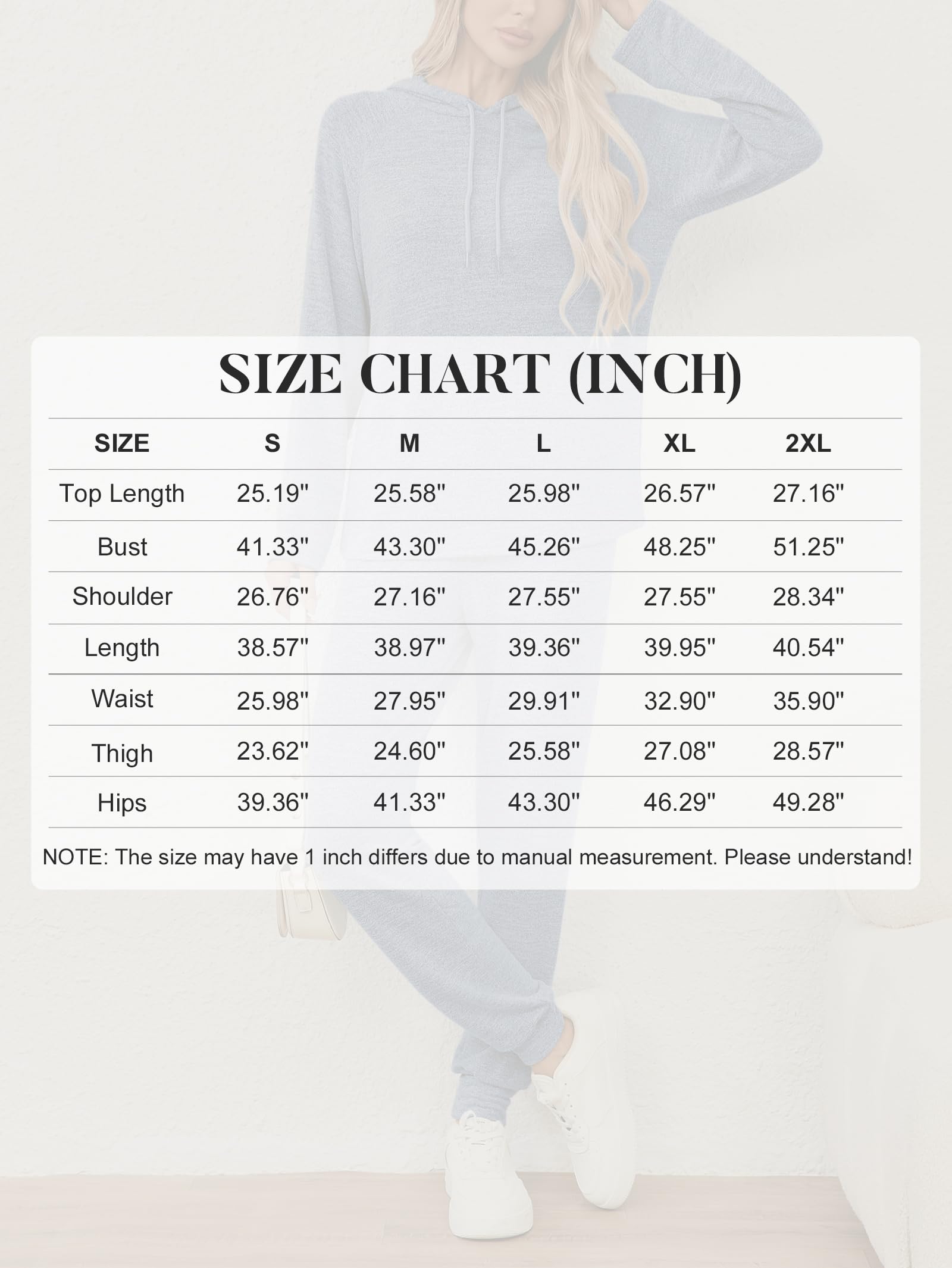 Famulily Survêtement à manches longues pour femme, couleur unie, sweat à capuche avec cordon de serrage et pantalon de jogging élastique avec poches, tailles S à XXL