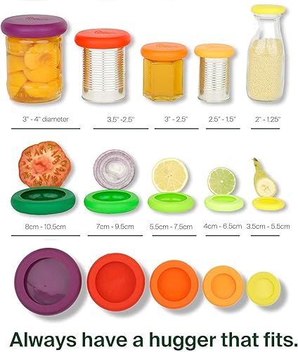 Miniatura 8 de Food Huggers Kit de iniciación cero residuos, (7 piezas) - Fundas de ahorro de aguacate (juego de 2) + reutilizables de silicona para ahorrar