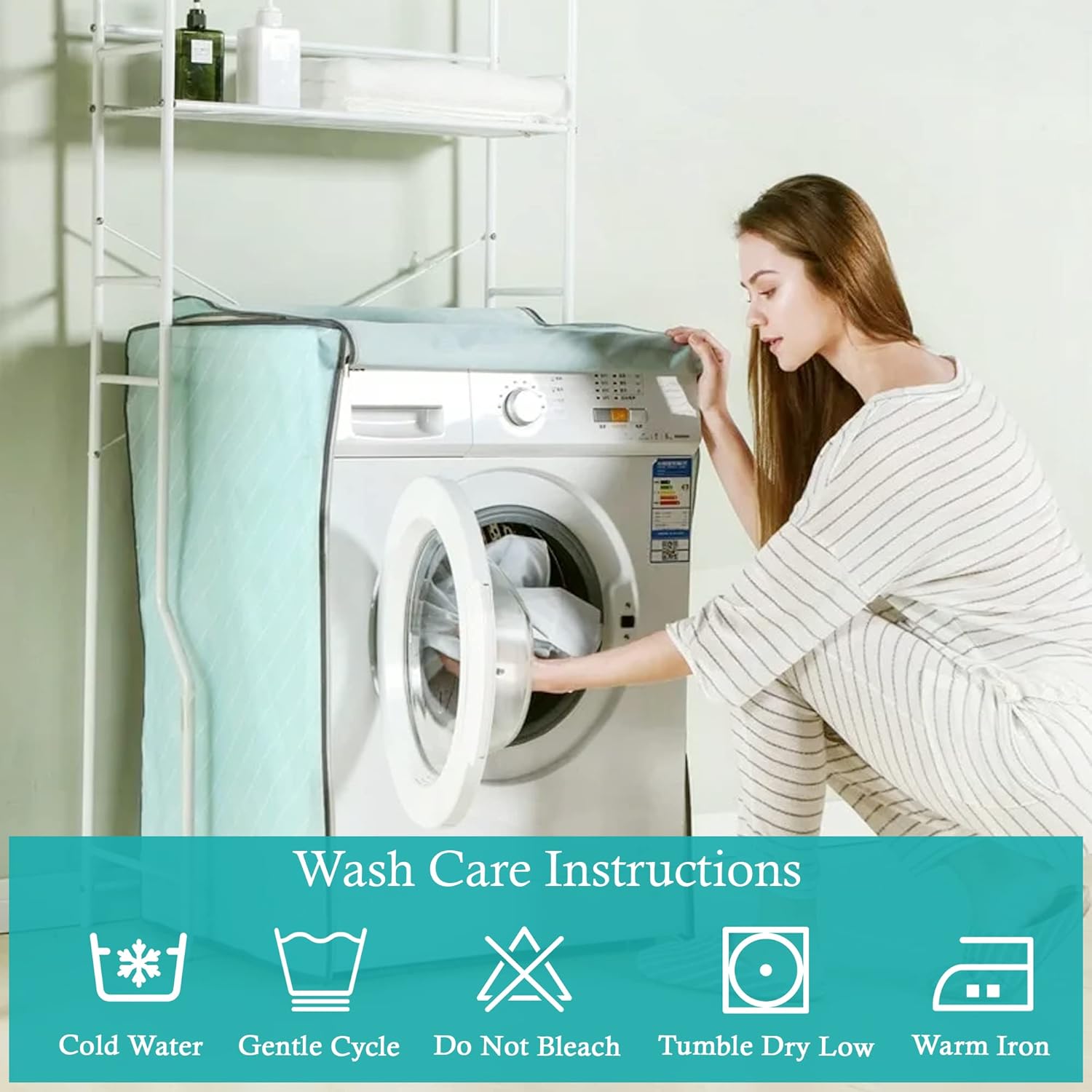 Set of 2 Pillowshams 600 TC 100% Egyptian Cotton Natural Ultra Soft & Silky Made with Sateen Weave Bed Pillow Cover of Hotel Quality Kotton Wama Bedding(Euro- 26" X 26", Light Blue)