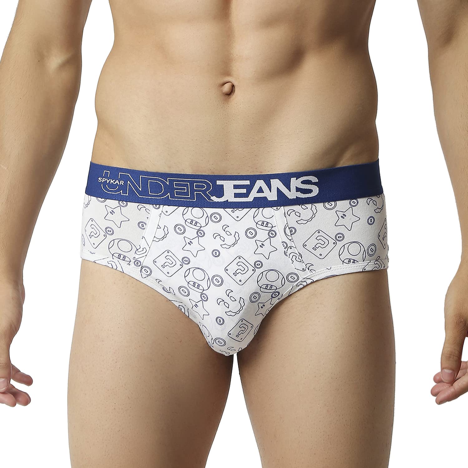 underjeans Men Black Cotton Blend Brief-picture-37