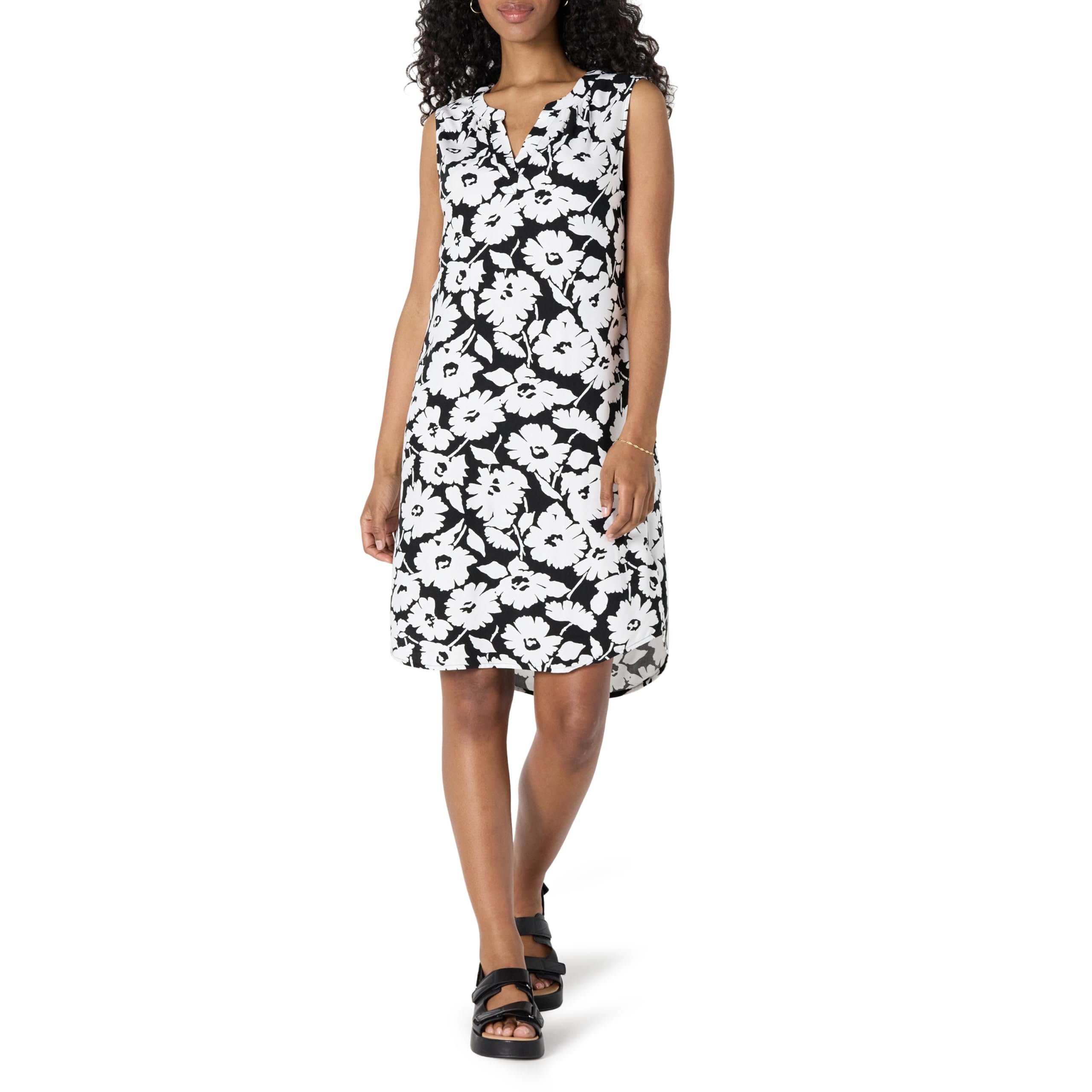 Amazon Essentials Mujer Vestido Recto de Tejido sin Mangas