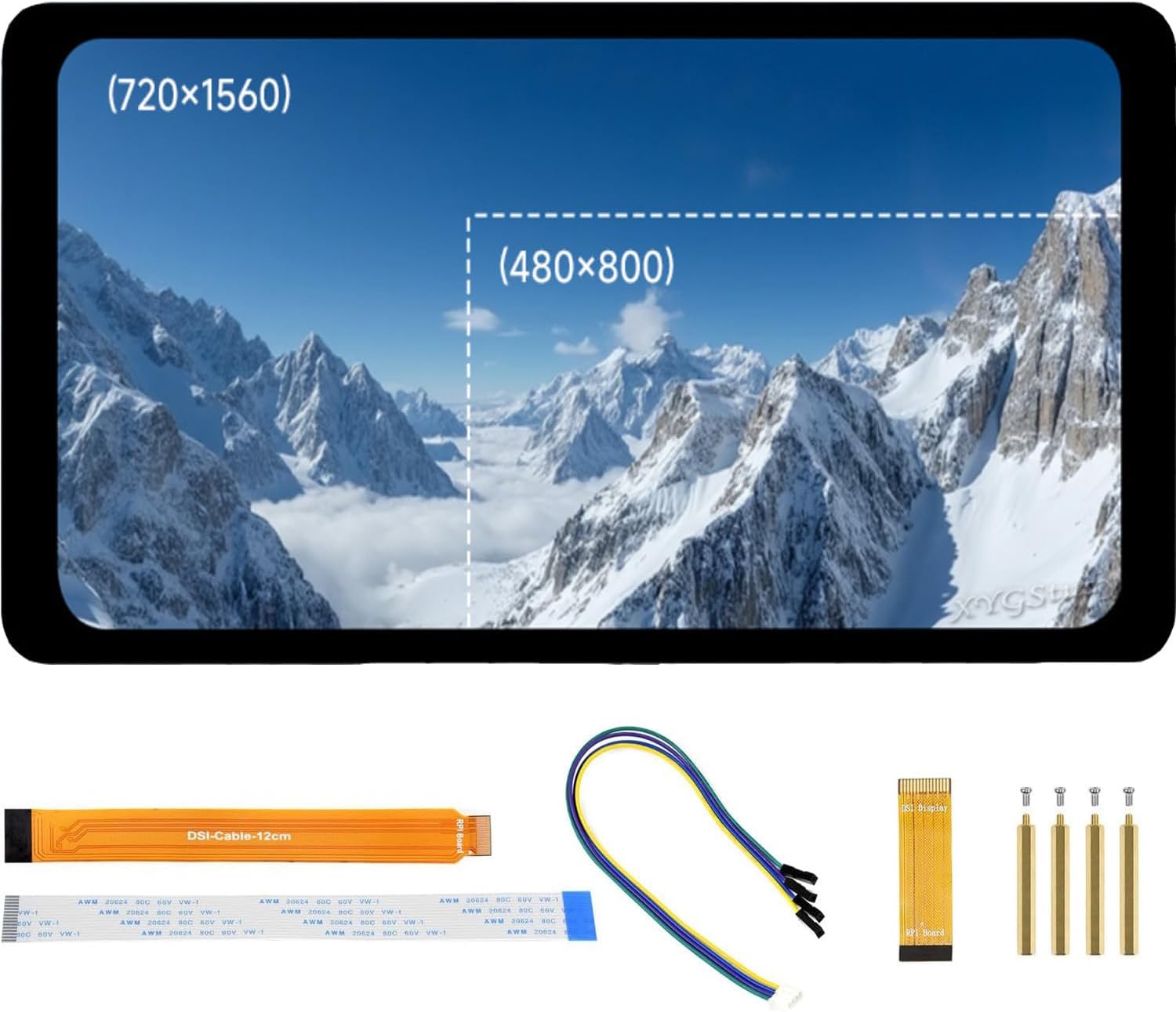 6.25inch 720x1560 DSI IPS Capacitive Screen Touch Display Panel for Raspberry Pi 5/4B/3B/CM3/3+/4 @XYGStudy (6.25inch DSI LCD)