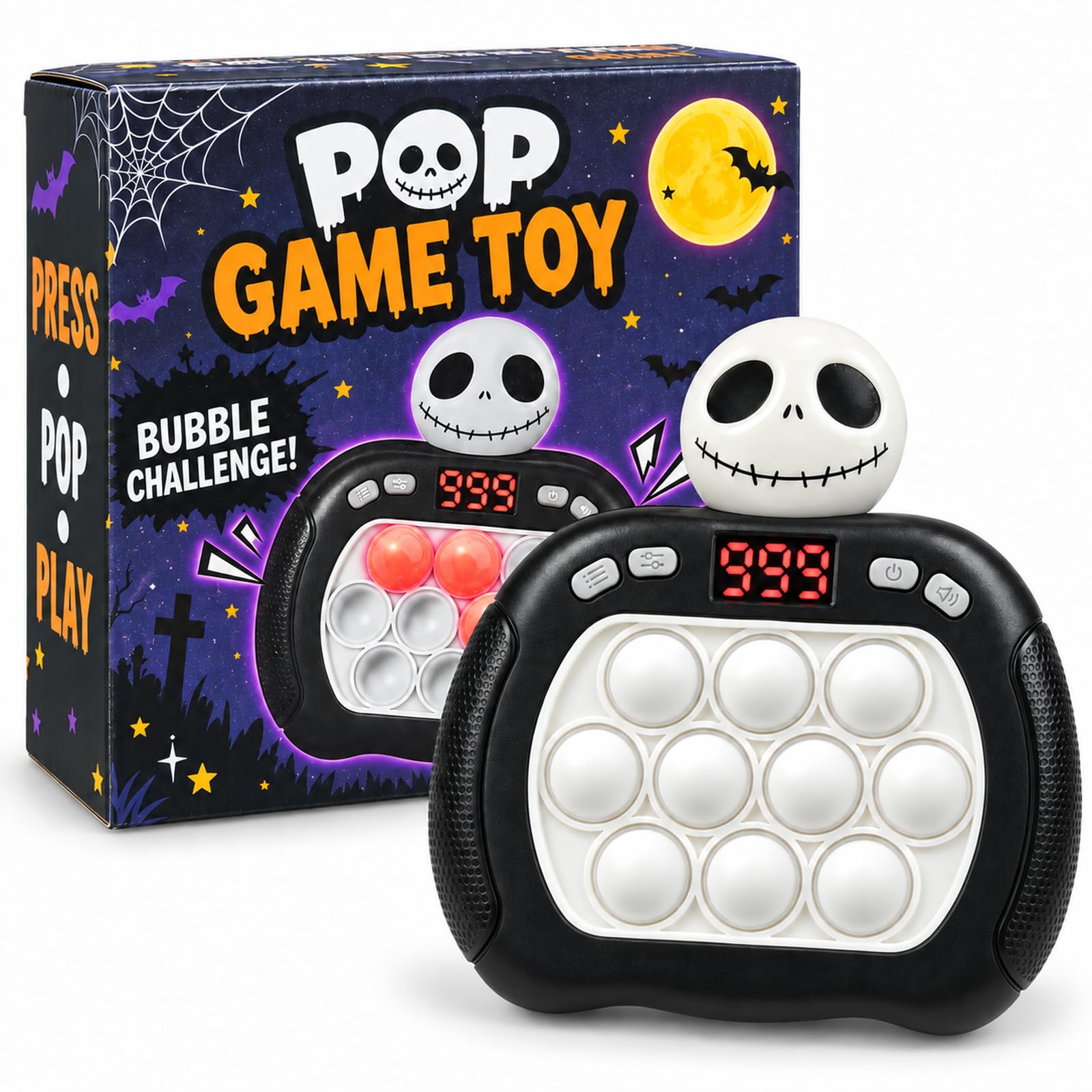 Jack Pop Push Game Fidget Console Toys for Kids Adults,Quick Push Pop Bubble Up Gifts,Han…