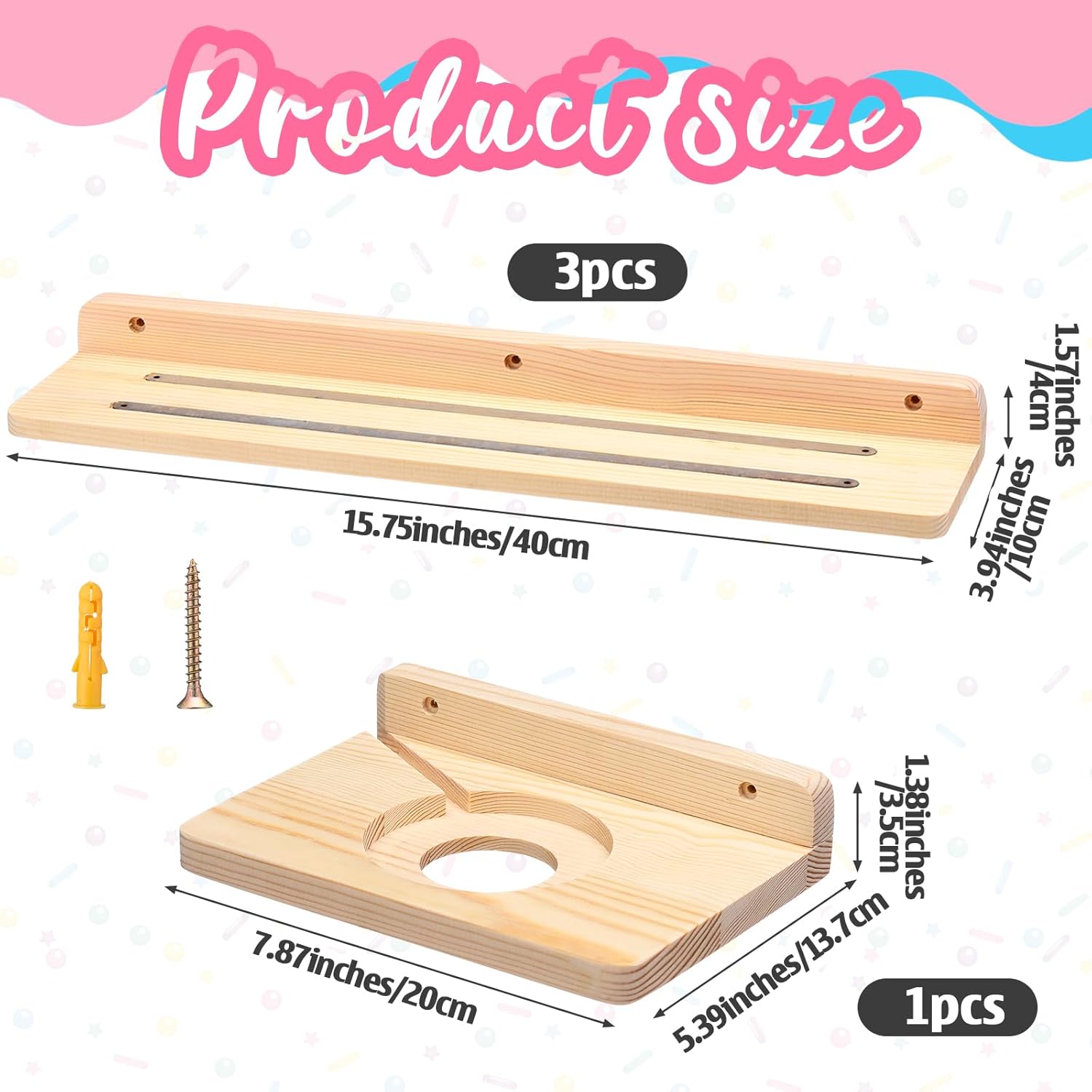 Ripeng 4 Pack Shelf Magnetic Compatible with Tonie Figures Wall Shelve Figure Organizer Wooden Magnetic Display Shelf Compatible with Tonie Figurine Holder Wall Floating Shelves Storage 72 Characters