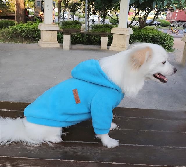 Foto 5 de 6 de HuaLiSiJi Sudaderas Perros Pequeños Dog Hoodie Fleece Jumper Ropa Perro Pequeño,Cálido y Ligero, Textura Suave