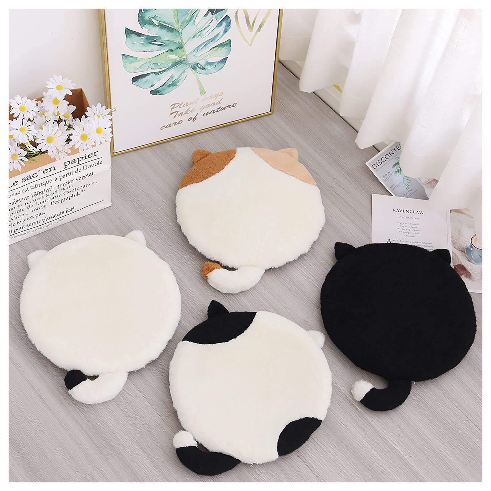 Coussin de siège mémoire de forme en velours qui soulage le dos au quotidien