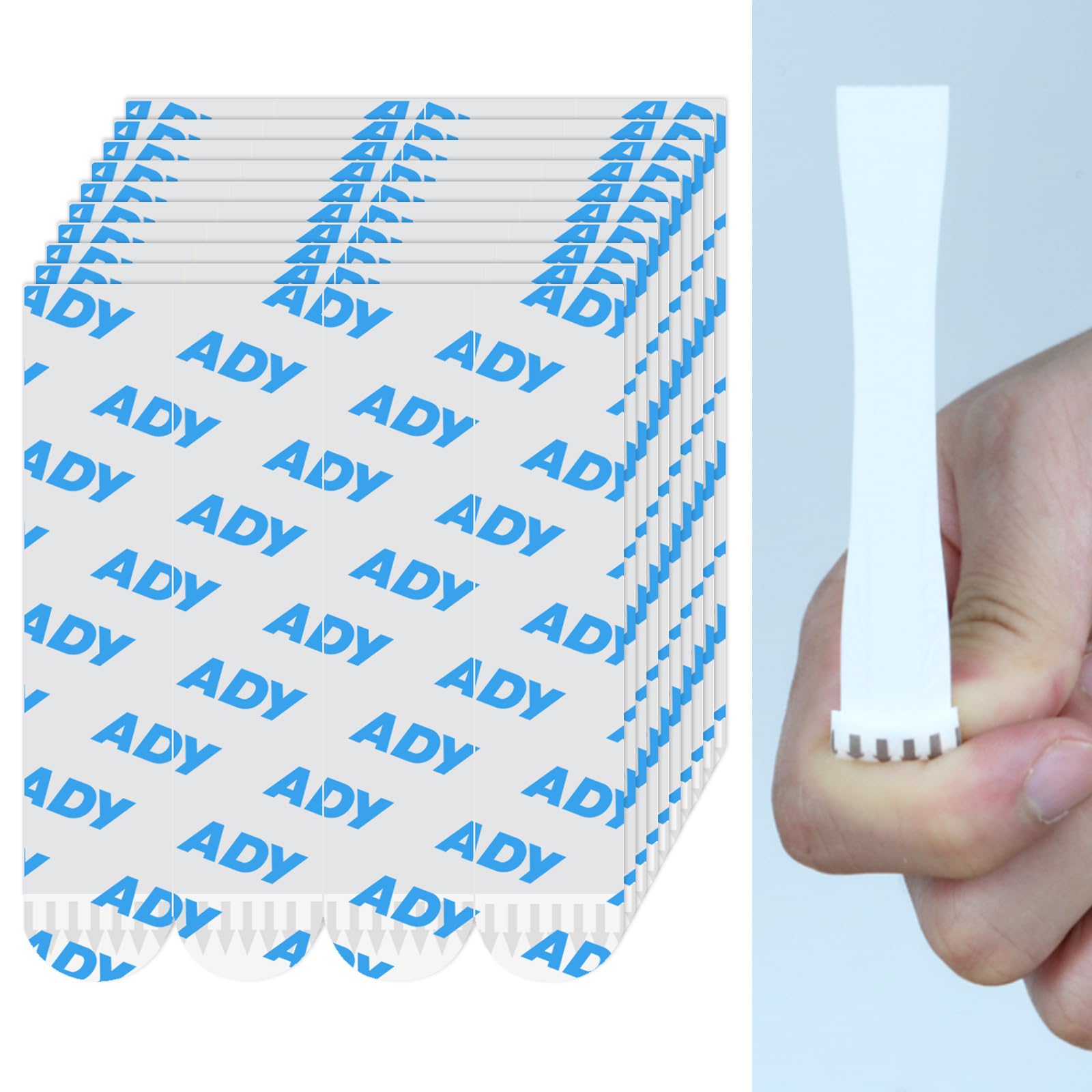 ADY Picture Hanging Strips for Wall Heavy Duty, Double Sided Tape Damage Free 40Pairs, Mounting Adhesive Strips Removable