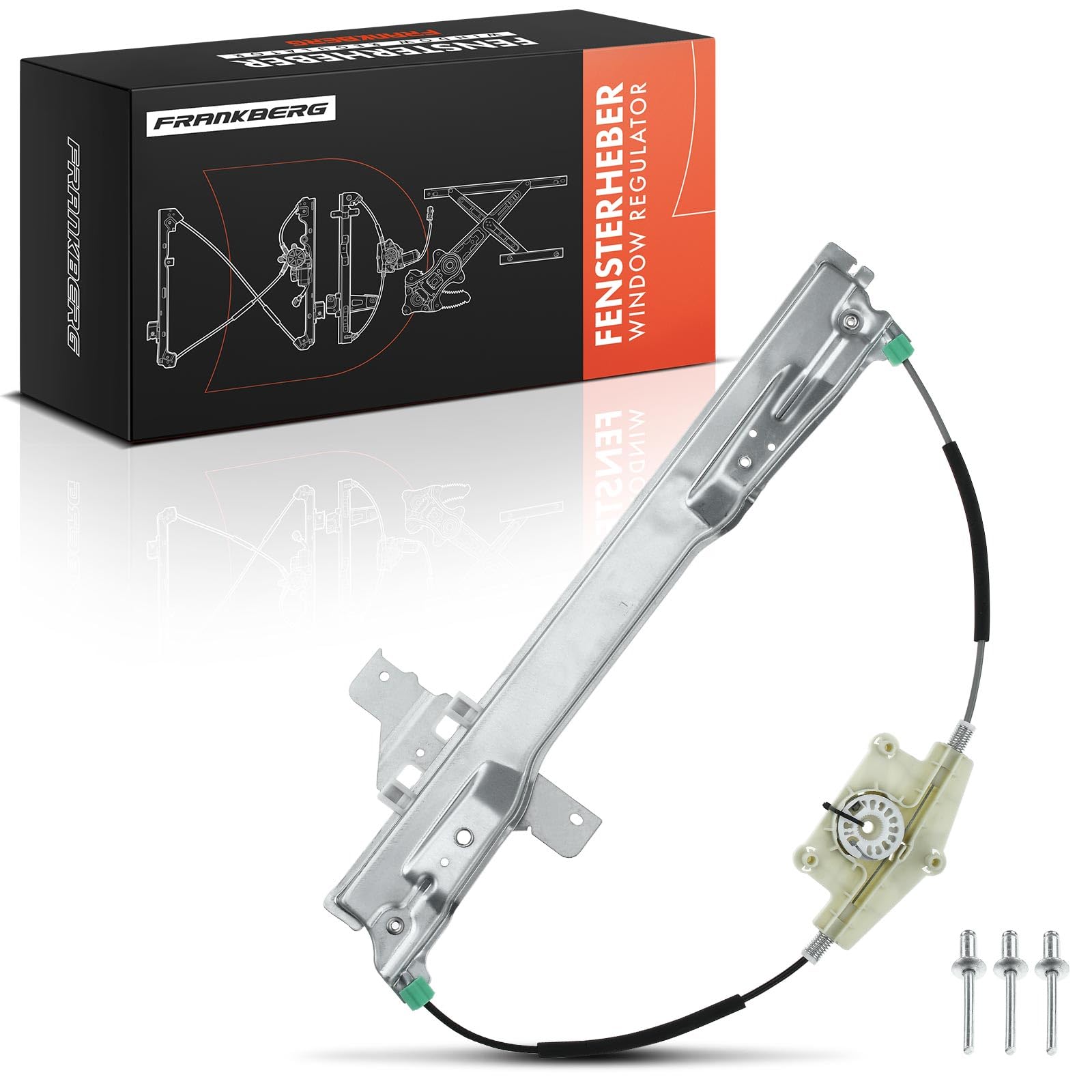 Frankberg Elevalunas Mecanismo elevalunas Eléctrico sin Motor Delantero izquierdo 4/5-Puerta Compatible con C4 I LC Compacto C4 Berlina Replace# 9221V1,9221CR