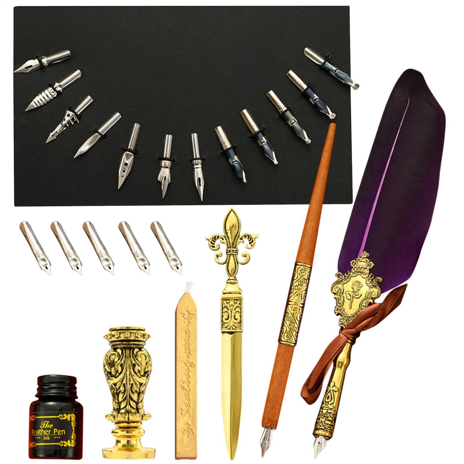 Generisch Set di penne per calligrafia a penna, stile vintage