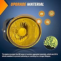 Vista 3 de Conjunto de luces antiniebla Nilight Compatible con Nissan Maxima 2000 2001 Sentra 2002 2003 y Frontier 2004 Xterra Lámparas de lente ámbar