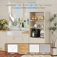 Vista 7 de Hershii - Estantería y barra extensible para armarios, estante de almacenamiento de metal expansible,organizador ajustable, separador para armarios