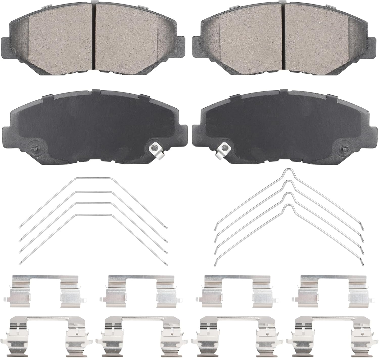 Front Ceramic Brake Pads Set for Honda Accord 2.4L 2003-2017, Element 2003-2011, Pilot 2003-2008, for Civic 2012-2021, for Acura ILX 2013-2015 4PCS