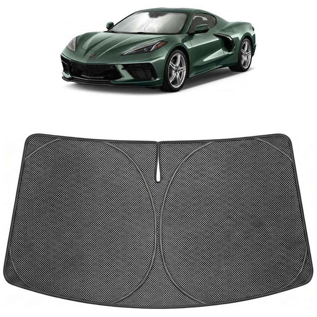Proadsy Custom Fit Car Windshield Sun Shade for 2020-2026 Chevy Corvette