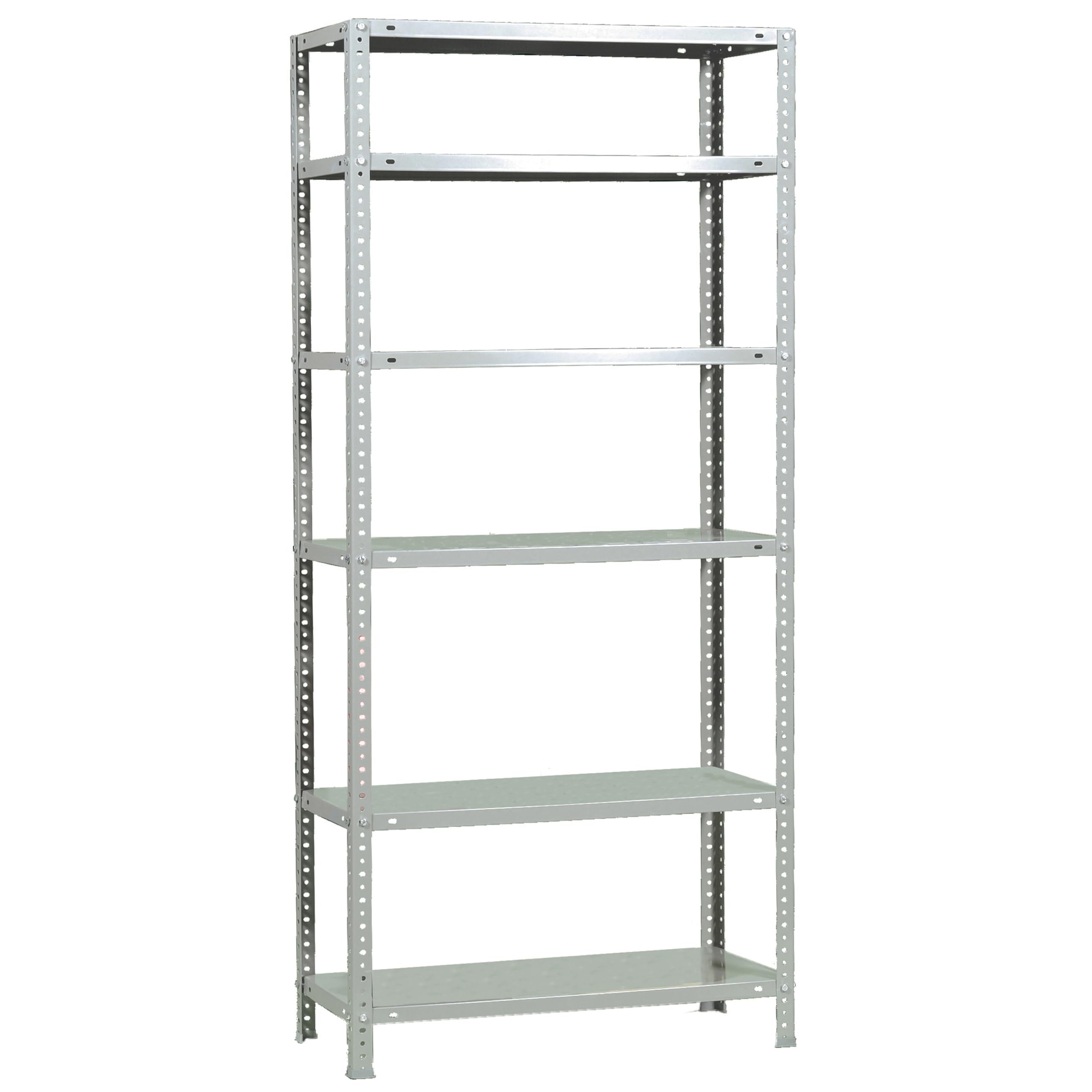 SimonRack Estanteria Metalica 6 Baldas Ajustables, 75 kg de Punto Flexión, 2000x900x300 mm, Con Tornillos, Estantería Almacenaje, Blanco - Advantage
