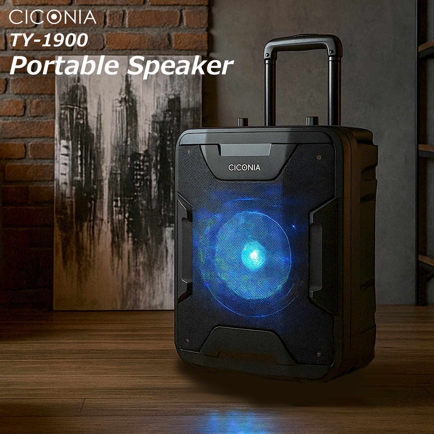 Amazon | CICONIA ポータブルスピーカー TY-1900 ワイヤレスマイク2本