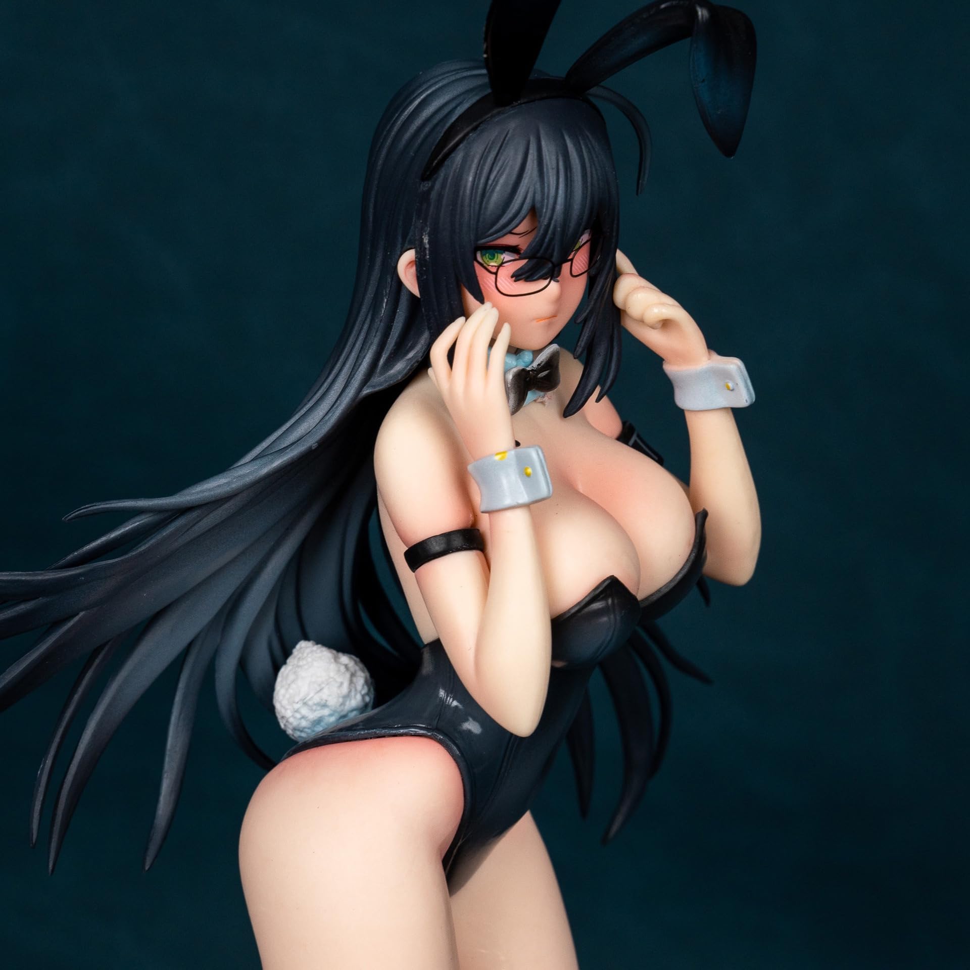 Black Bunny Aoi White Bunny Summer Bud Figure Bishoujo Original Painting Anime 2D Figure Exposed Big Breasts Hot Girl Bikini Swimsuit Girls Anime Character Statue Box Figure Height 12.2 inches (31 cm)