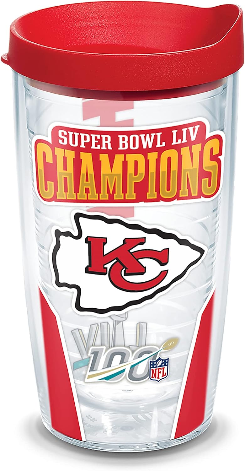 Tervis Super Bowl LIV Champions Tumbler with lid, 1 Count (Pack of 1), Tritan