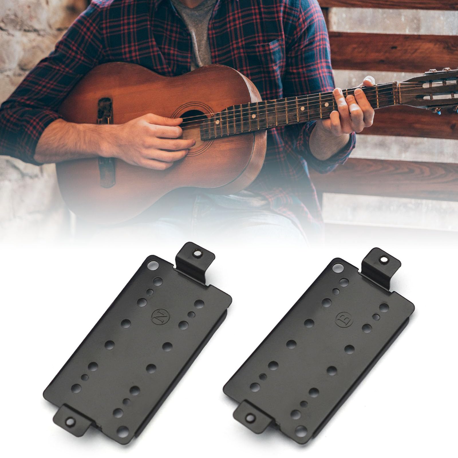 Guitar Pickup Frame Baseplate Replacement Guitar Pickup Base Plate 50/52mm Neck Bridge Pickup Baseplate Guitar Accessory
