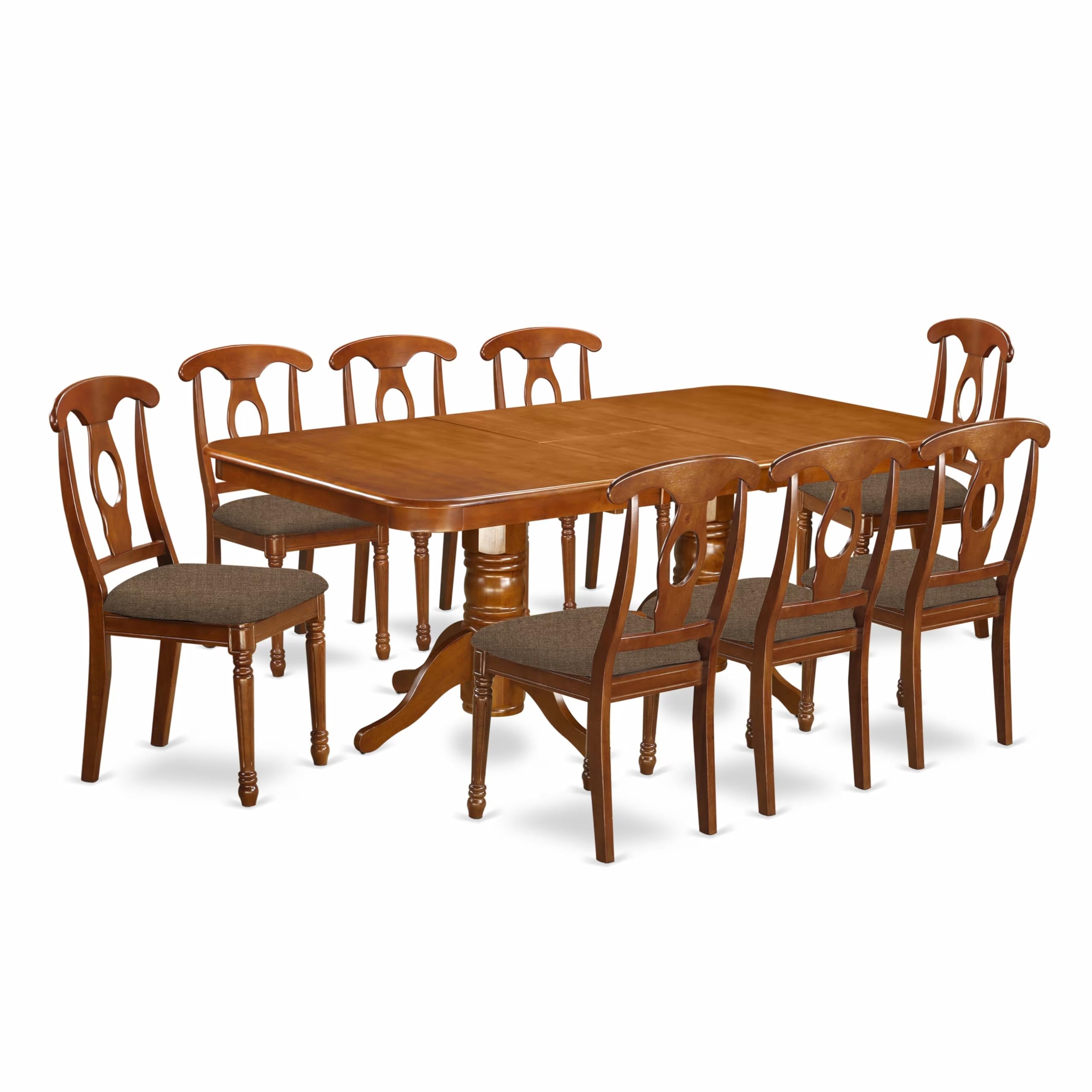 East West Furniture NANA9-SBR-C