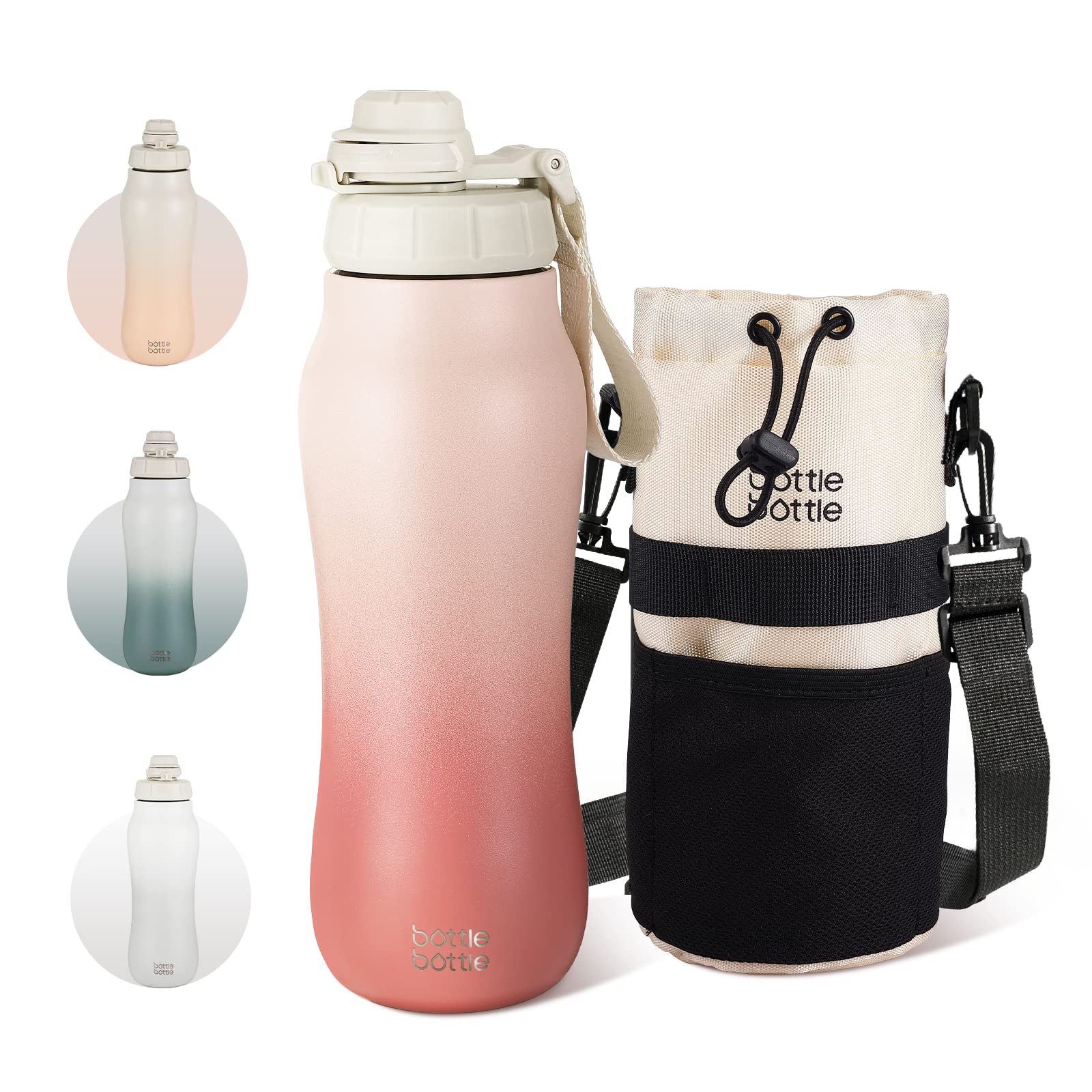 Amazon | BOTTLE BOTTLE 水筒 750ml 子供 真空断熱 ワンタッチ