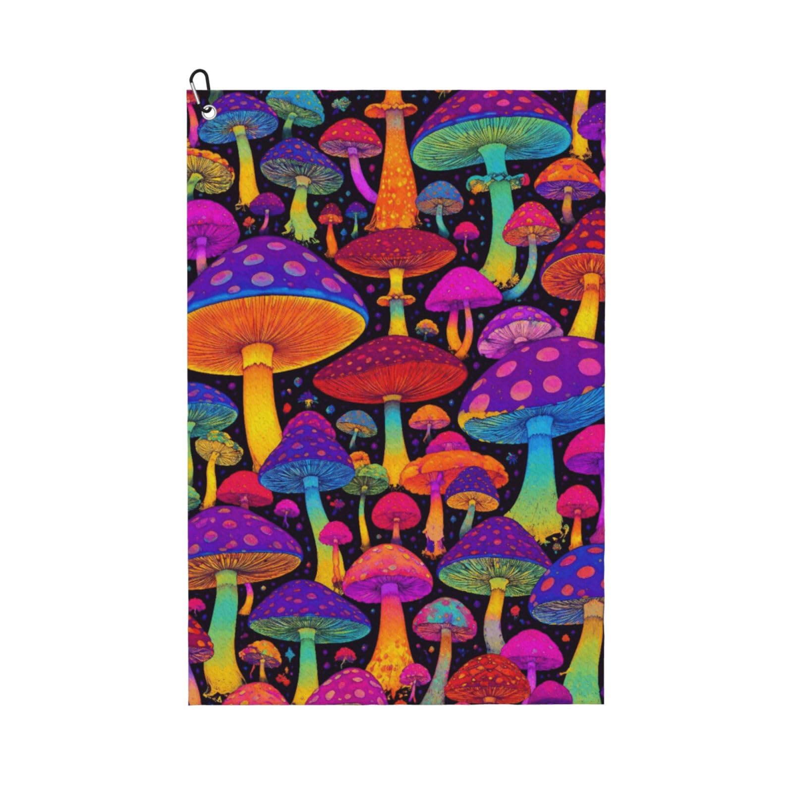 BSDFGSDD Trippy Mushroom Magic World Art Golf Towel 24 x 16 inches