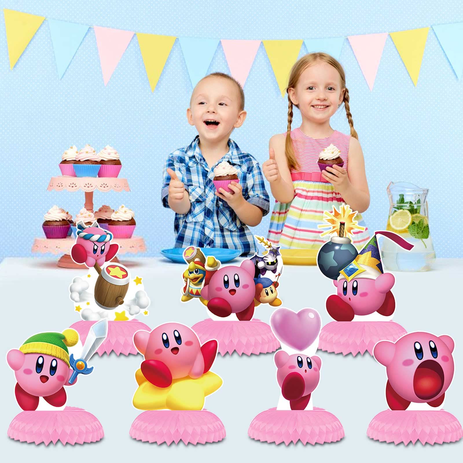 Kirby Birthday Party Decorations, 7Pcs KirbyStar Theme