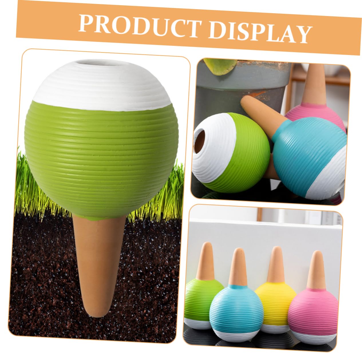 LIOOBO 4piezas Kit De Riego por Goteo Goteros Globos Dispensadores para Plantas De Interior y Exterior