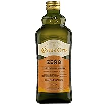 Costa d’Oro – ZERO 1L. Olio extravergine di oliva, primo in Italia certificato con zero pesticidi residui. ideale per piatti caldi e ricettati. Bottiglia da 1 litro.