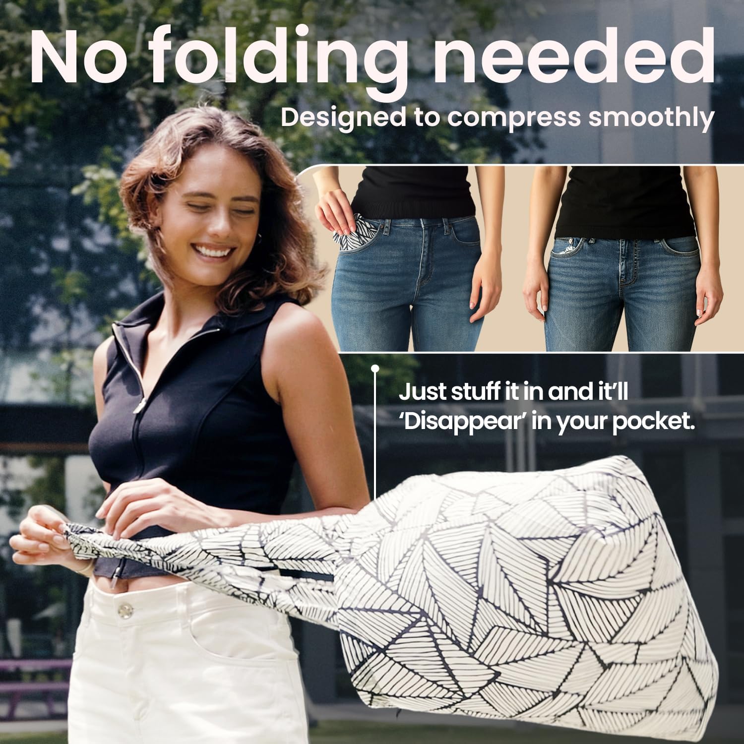Nanobag Sling - Ultralight Crossbody Bag for Women & Men, Packable Grocery, Travel & Shopping Bag for Everyday Use - Image 6